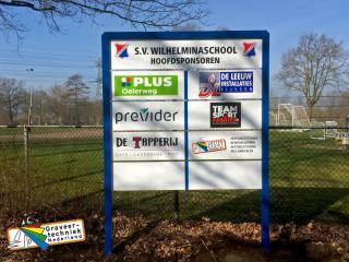 Hoofdsponsorbord inclusief frame